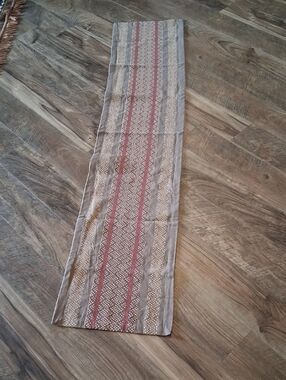 Boho‎ hand loomed Cotton Runner- 70.5" X 15" W.